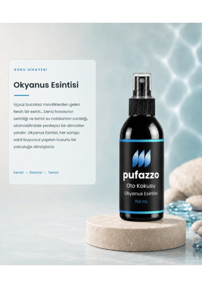 Pufazzo Sprey Oto Kokusu 150 Ml - Okyanus Esintisi
