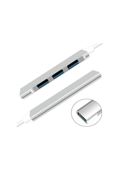 Apple Uyumlu MacBook Type-C To 4* Usb 3.0 Splitter 5 Gbps Çevirici Hub