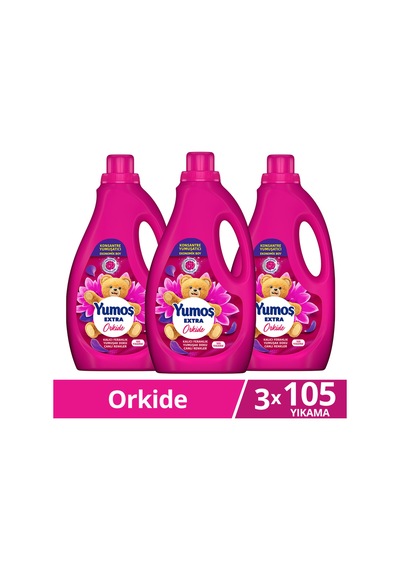 Extra Konsantre Çamaşır Yumuşatıcısı Orkide 105 Yıkama 2520ml X3 Diğer