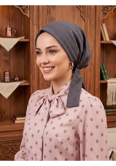 Raşelkori Tesettür Eşarpbone Gri