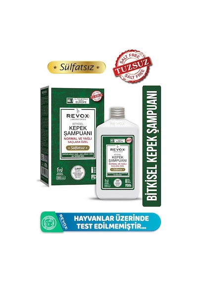 Revox Bitkisel Kepeğe Karşı Etkili Normal Ve Yağlı Saçlar İçin Şampuan 360 ML