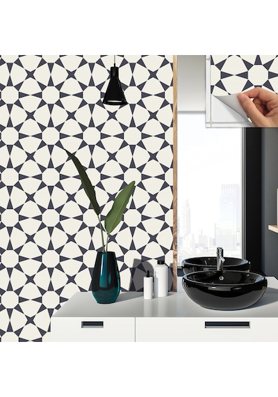 Tink KENDİNDEN YAPIŞKANLI YILDIZLI DESENLİ PVC KARO 30X30