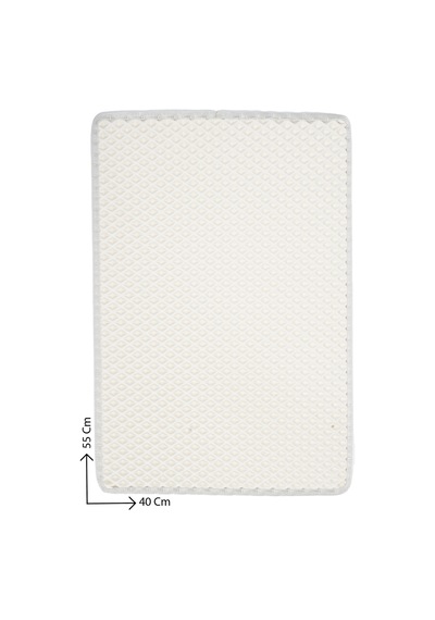 40x55 Cm Hücreli Kedi Kumu Paspası Kedi Matı Kedi Tuvalet Önü Paspası Beyaz