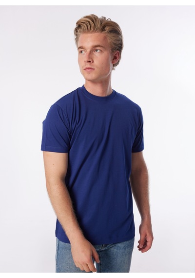 John Richmond Bisiklet Yaka Mavi Erkek T-shirt Ump24013ts