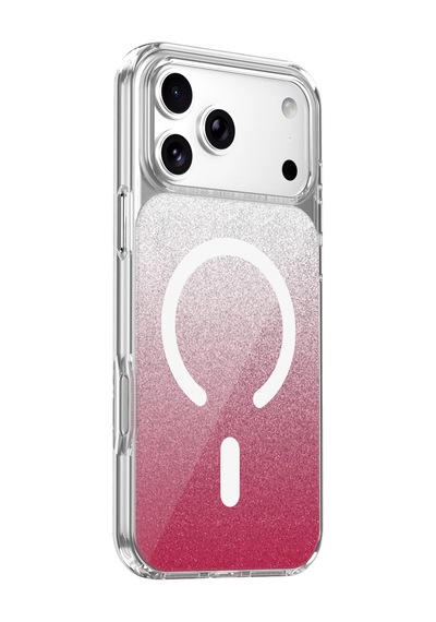 Onegif Apple İphone 17 Pro Sora Simli Magsafe Kapak - Kırmızı - Kırmızı