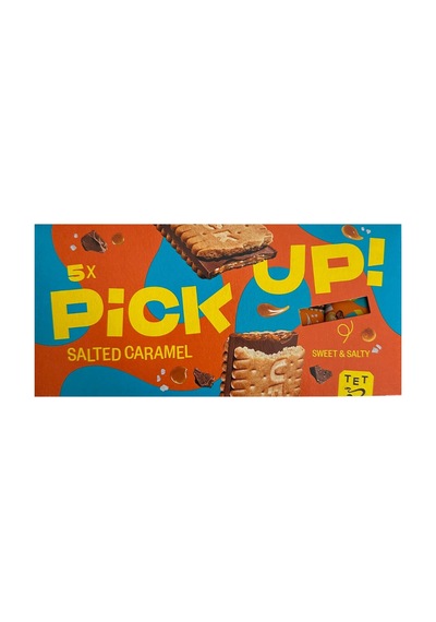 Pick Up Tuzlu Karamel Dolgulu Sütlü Çikolatalı Bisküvi 140 G - 4 Adet Tarı
