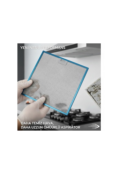Bosch İle Uyumlu Dwb06w452b Davlumbaz Metal Yağ Filtresi