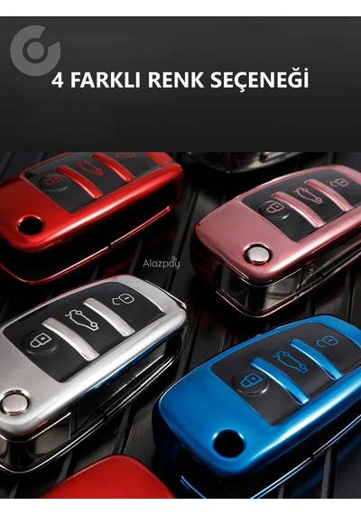 Audi A7 A6 A5 A4 A3 A1 & 8p 8l B5 B6 B7 B8 C4 C5 C6 4f Tt Rs & Q3 Q5 Q7 Tpu Anahtar Kılıfı Rose