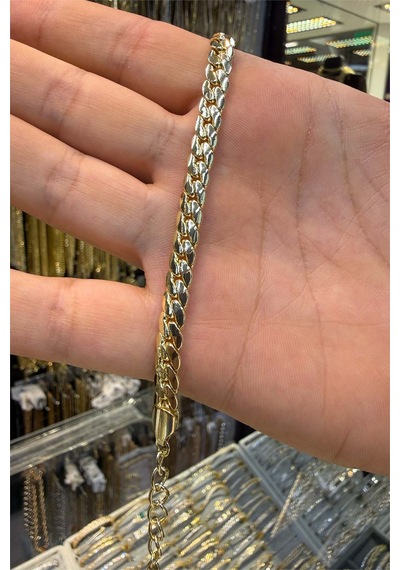 Hasır Bileklik Gold Renk Altın