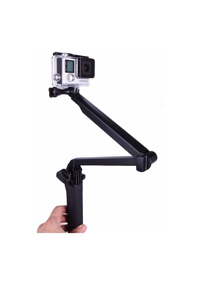 Aksiyon Kamera 3 Yollu Katlanır Monopod Stand Selfie Çubuğu Gp238