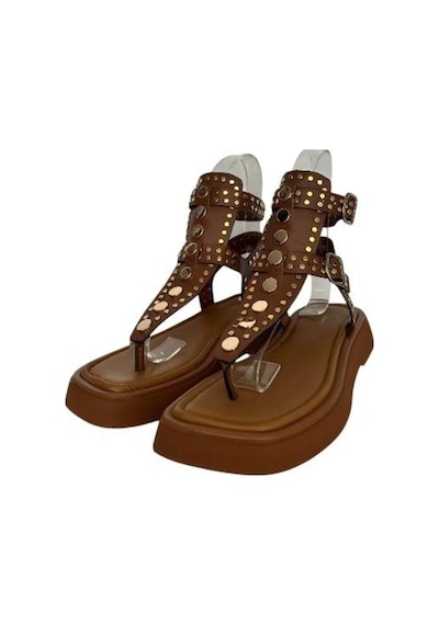Kemal Tanca 862 288-3 Kadın Hakiki Deri Sandalet Taba