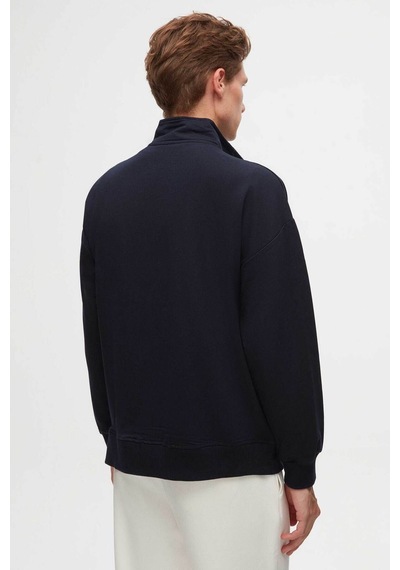 D's Damat Oversize Lacivert Düz Yarım Fermuarlı Pamuklu Mevsimlik Sweatshirt 2ECE25ORT2796 Lacivert D's Damat Oversize Lacivert Düz Yarım Fermuarlı Pamuklu Mevsimlik Sweatshirt 2ECE25ORT2796 Lacivert