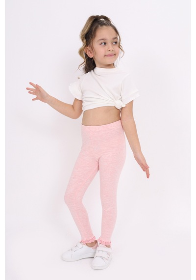 Toontoy Kids Toontoy Kız Çocuk Tayt Pembe Melanj