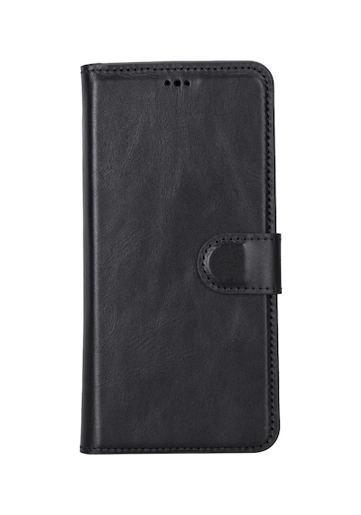 Samsung Galaxy S22 Plus Uyumlu Deri Cüzdanlı Kılıf Mwwn Rst1 Siyah