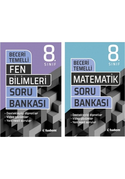 Tudem Yayınları 8.sınıf Fen Bilimleri&matematik Soru Bankası
