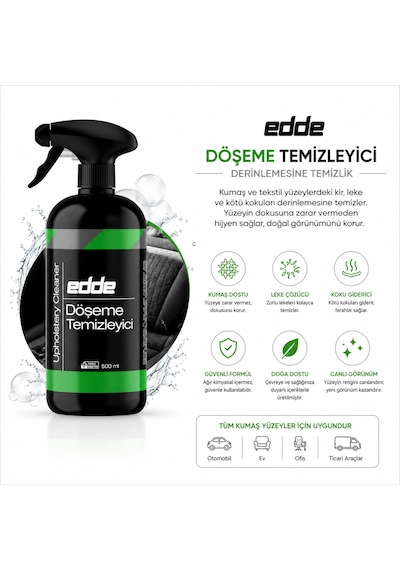 Edde Araba Araç Oto Döşeme Temizleyici Sprey 500ml Oto Detailing 1