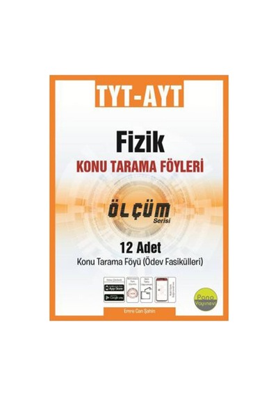 Pano Yayınları Tyt Ayt Fizik Tarama Föyleri 12 Fasikül 12X16 Say