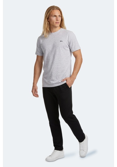Slazenger Rosalva T Erkek Pamuklu Gri Tişört