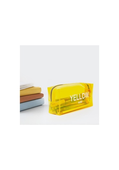 Vukı Seffaf Kalem Cantası Sarı Vk-0096-05