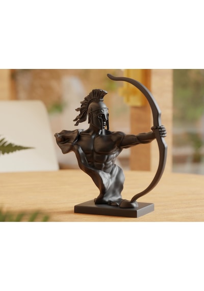 The Archer's Might Spartan Savaşçı Dekoratif Heykel