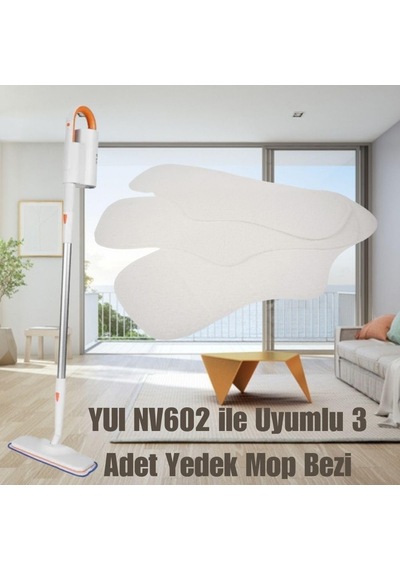 Yuı Nv602 Çok Fonksiyonlu Buharlı Temizlik Makinesi İle Uyumlu Yer Bezi 3'lü