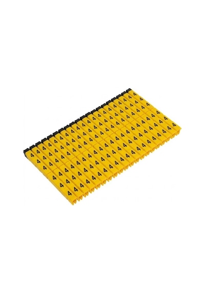 Onka Kcg01- 4 1150015 ,sarı/4-numara 400-adet 0.50mm²..1mm² Kablo Numaratör