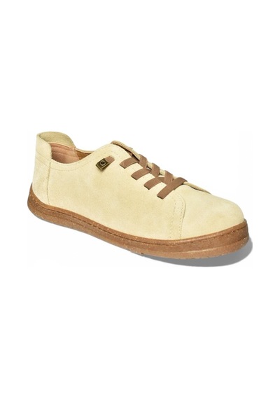 Fox Shoes Y999364003 Bej Hakiki Deri Süet Kadın Spor Ayakkabı Sneakers Bej