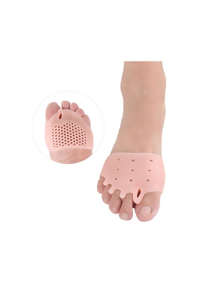 Ayak 5 Parmak Silikon Makaralı Gömlek 1 Çift Ten