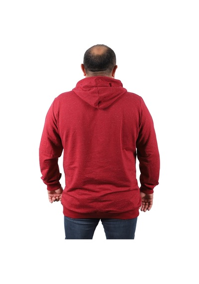 Moc Grande Mocgrande Büyük Beden Erkek Sweat Kapüsonlu Tokyo 22702 Bordo