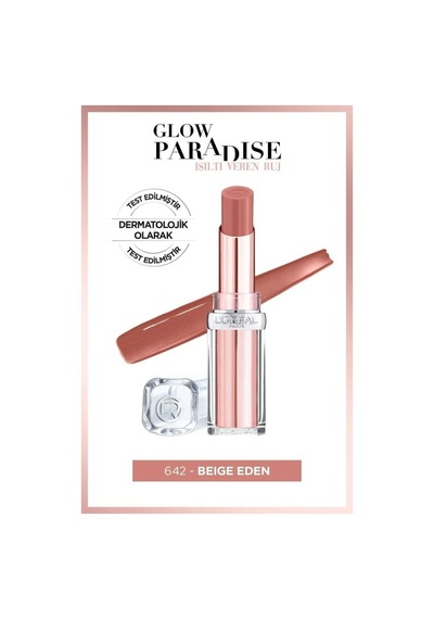 L'Oréal Paris Glow Paradise Balm-in-Lipstick Işıltı Veren Ruj 642 Beige Eden + Mini Paradise Maskara