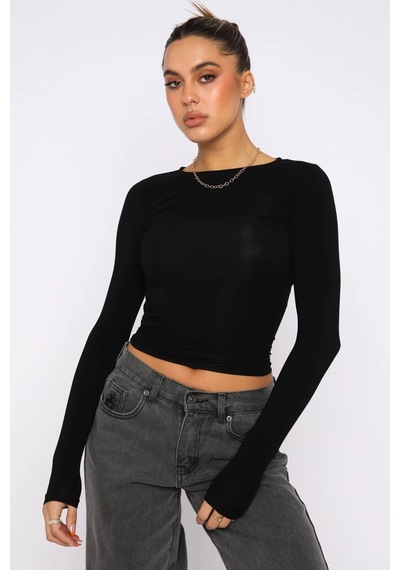 Madmext Siyah Basic Slim Kadın Body Mg1994-siyah Siyah