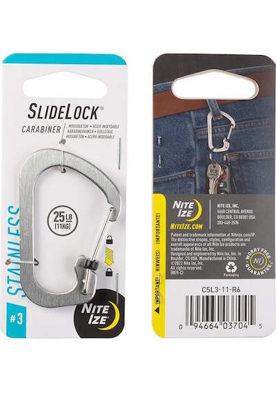 Nite Ize Slidelock Carabiner 3-çelik