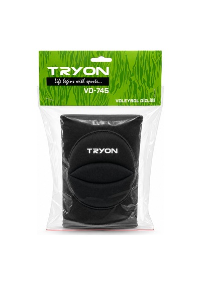 Tryon Unisex Yetişkin Voleybol Dizliği Diz Koruyuculu Siyah