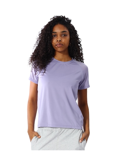 Sportive Mira Kadın Beyaz Mor Antrenman T-shirt 25kk1046-lıl Çok Renkli