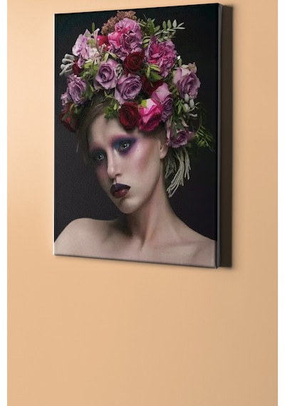 Webstyle Sayılarla Boyama Seti Kasnaklı Çiçek Saçlı Kadın 6 40 X 50 Cm