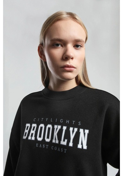 Kadın Siyah Sweatshirt Black