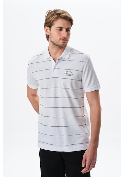 AR-MA Arma Erkek Basic Regular Fit % 100 Pamuk Pike Polo Yaka Tişört Y29374355702 Beyaz