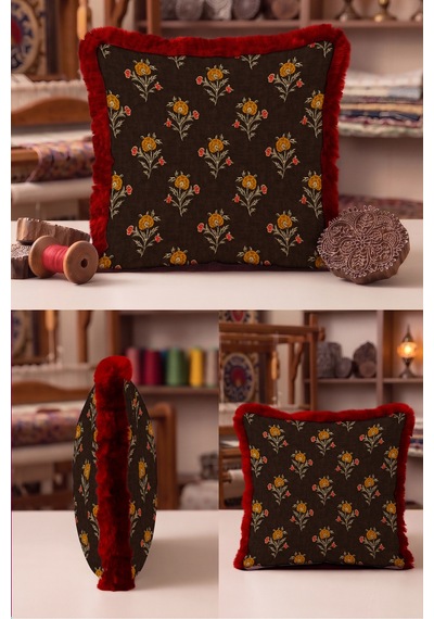 Çiçek Vintage Floral Saçaklı Yastık Kılıfı - Botanik Bohem Kahverengi Bordo Püsküllü Kırlent Kılıfı Sessiz Vadi Lime Çiçek Vintage Floral Saçaklı Yastık Kılıfı - Botanik Bohem Kahverengi Bordo Püsküllü Kırlent Kılıfı Sessiz Vadi Lime