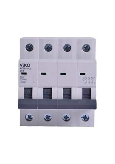 4vtb-4b63 Otomatik Sigorta 4,5ka B Tipi 4 Kutup 63a