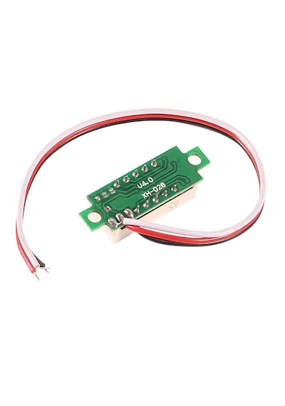 3 Kablo Mini Dijital Voltmetre 0.28inch 0-100v Dc