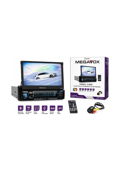Megavox İndash Teyp Megavox Mgx-182 İndash Kızaklı Ekranlı Teyp Park Kameralı