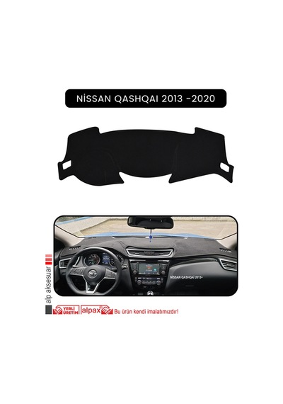 Nissan Qashqaı 2013 -2020torpido Koruma Halısı Siyah Kenar