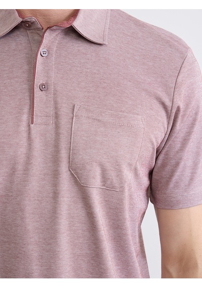 Lcwaıkıkı Classic Bordo Polo Yaka Kısa Kollu Cepli Erkek Tişört