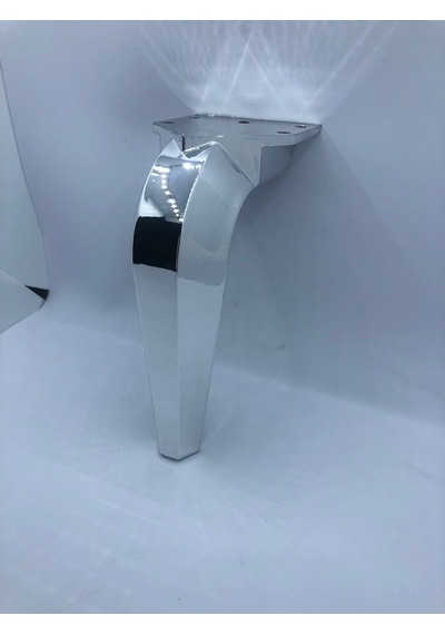PLASTİK,18 CM KROM KAPLAMA,BERJER,KOLTUK,MOBİLYA AYAĞI (4 ADET)