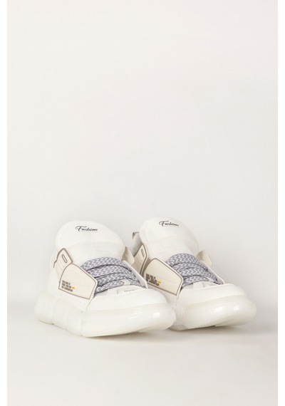 Scootland 17256 Erkek Kalın Taban Sneaker Beyaz