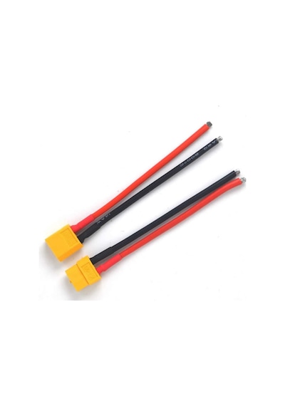 Xt60 Soketli Kablo Çifti - Erkek Dişi 10Cm 100Mm Lipo Pil Batarya