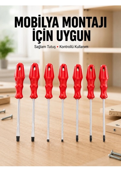 Znv Zenvia Mey İthalat Çeşitli Vidalama İşleri İçin 7li Tornavida Takımı Znv2025 Cmn 56748794