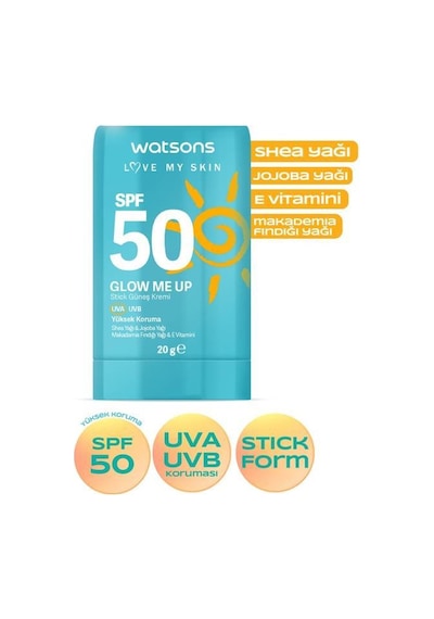 Watsons Glow Me Up Spf50 Sun Stick 20 G