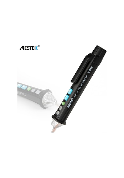 Honmex Mestek Ac10 Akıllı Dokunmadan Voltaj Test Cihazı 12-1000v Işık Ve Sesli Alarmlı Akım Tespiti Işık Fonksiyonlu Pil Yok