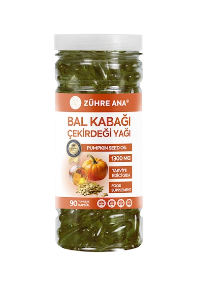 Bal Kabağı Çekirdeği Yağı Softjel 90 Kapsül 1300 Mg Bal Kabağı Çekirdeği Yağı Softjel 90 Kapsül 1300 Mg